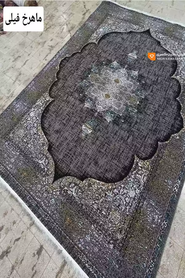 فرش ماهرخ 440 شانه نگین کسری کاشان
